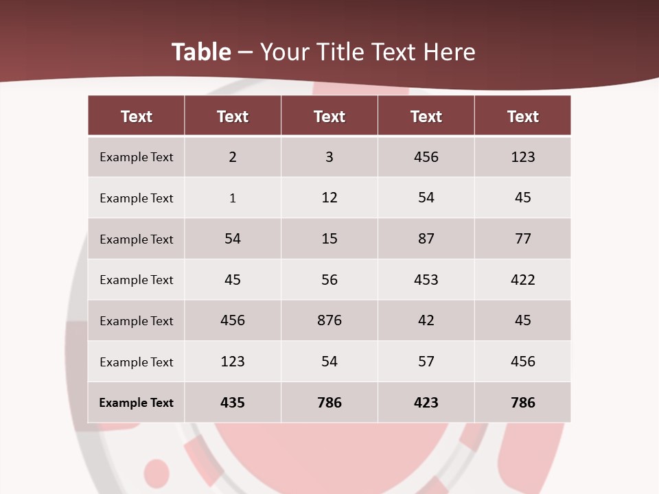 Success Plastic Red PowerPoint Template