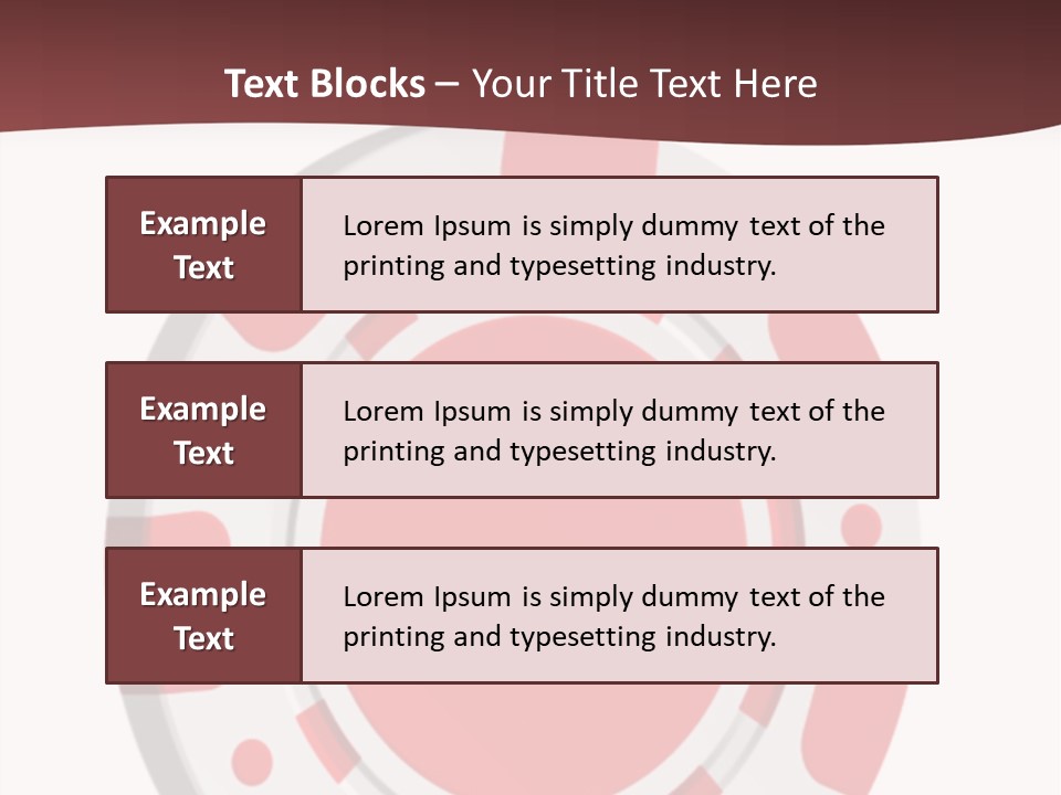 Success Plastic Red PowerPoint Template