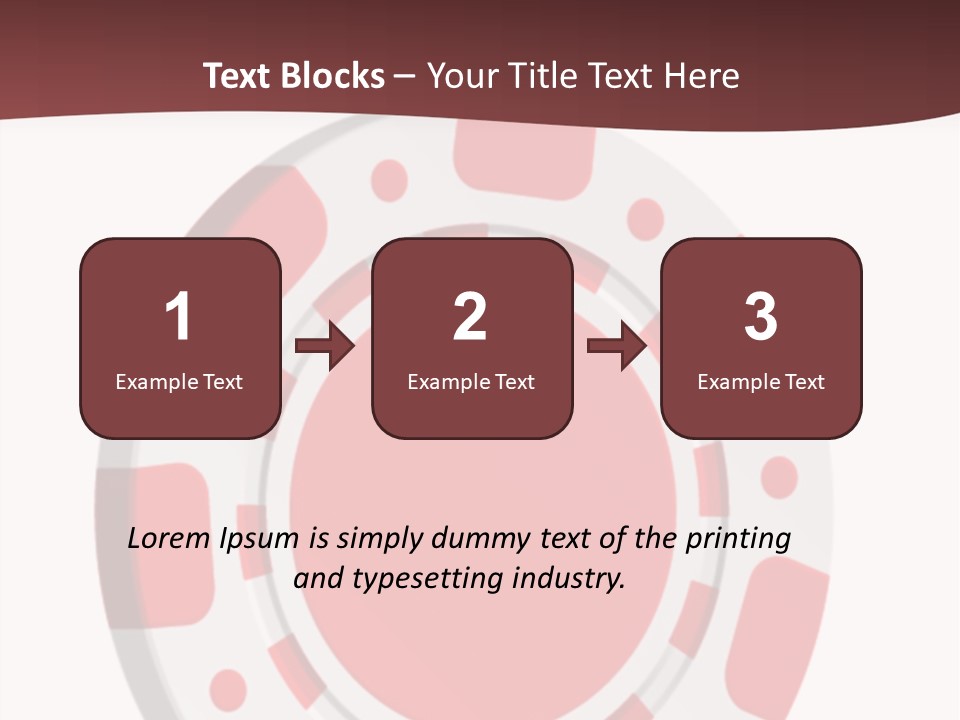 Success Plastic Red PowerPoint Template