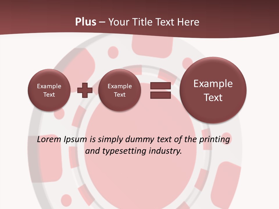 Success Plastic Red PowerPoint Template