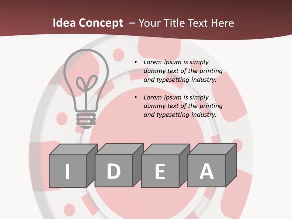 Success Plastic Red PowerPoint Template