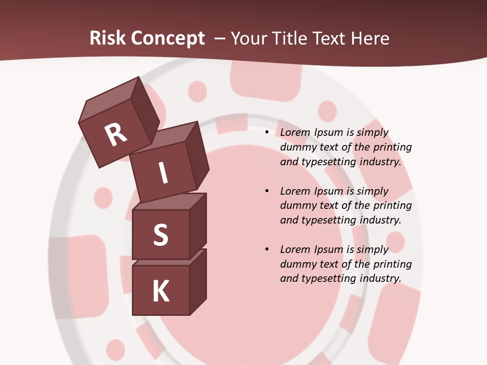 Success Plastic Red PowerPoint Template