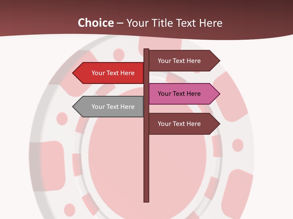 Success Plastic Red PowerPoint Template