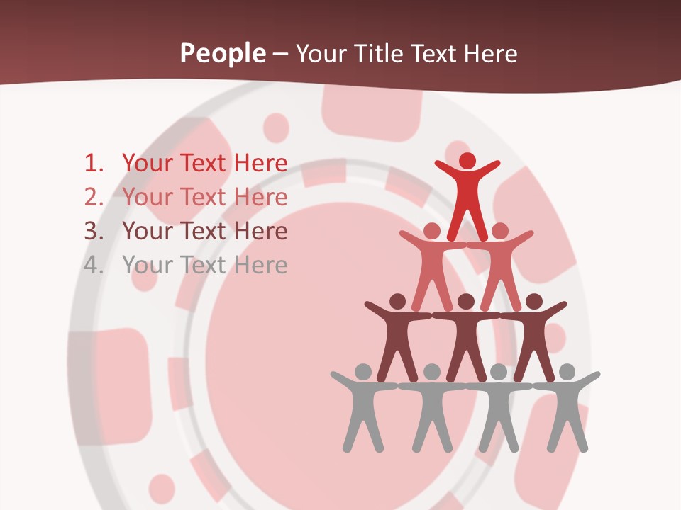 Success Plastic Red PowerPoint Template