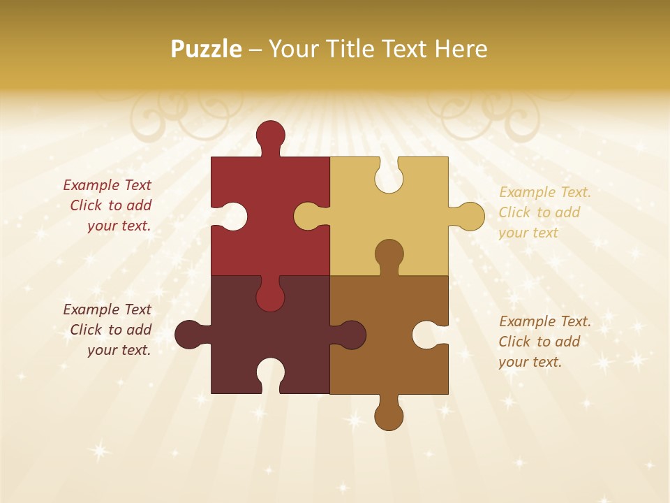 Anniversary Background Swirl PowerPoint Template