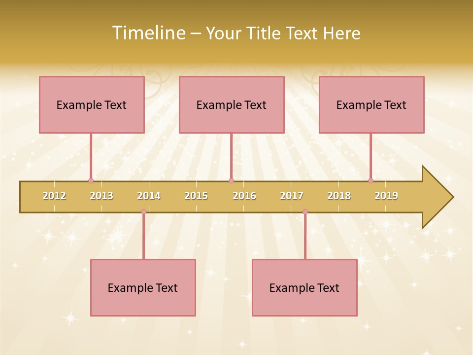 Anniversary Background Swirl PowerPoint Template