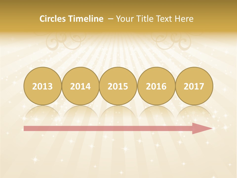 Anniversary Background Swirl PowerPoint Template