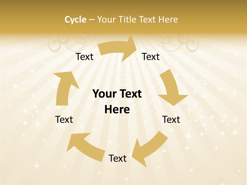 Anniversary Background Swirl PowerPoint Template