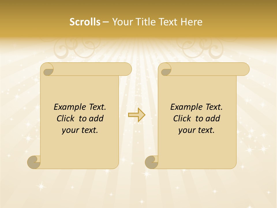 Anniversary Background Swirl PowerPoint Template