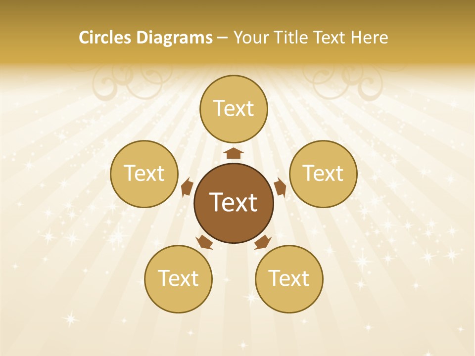 Anniversary Background Swirl PowerPoint Template