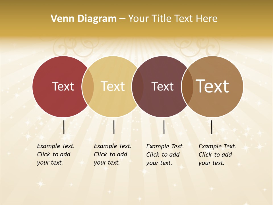 Anniversary Background Swirl PowerPoint Template