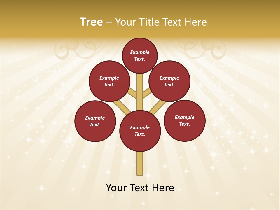 Anniversary Background Swirl PowerPoint Template