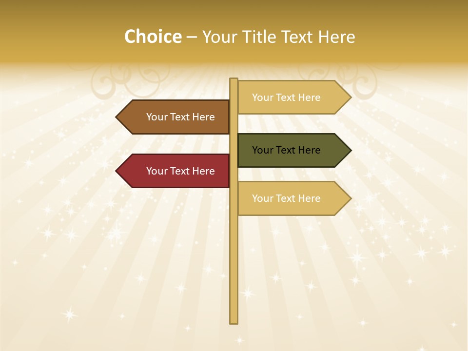 Anniversary Background Swirl PowerPoint Template