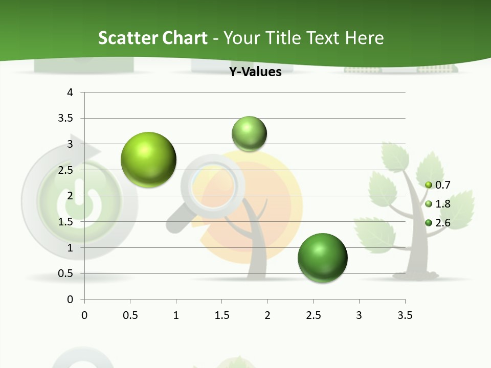 A Set Of Green Icons On A White Background PowerPoint Template