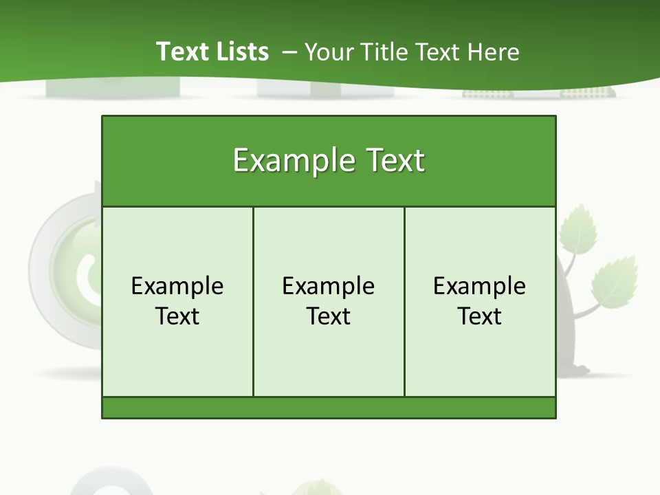A Set Of Green Icons On A White Background PowerPoint Template