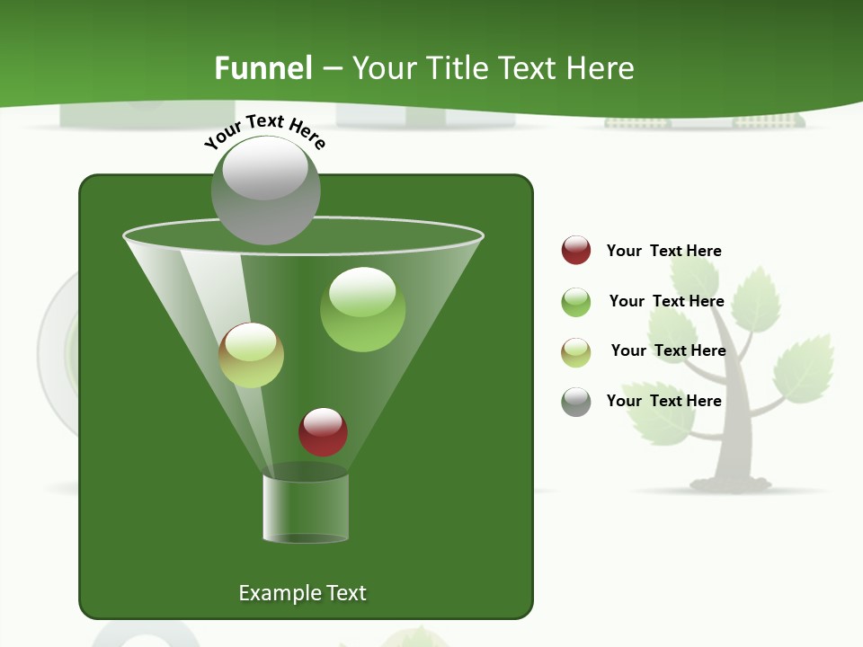 A Set Of Green Icons On A White Background PowerPoint Template