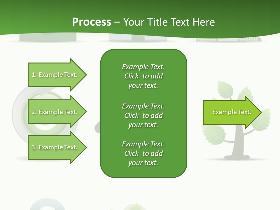 A Set Of Green Icons On A White Background PowerPoint Template