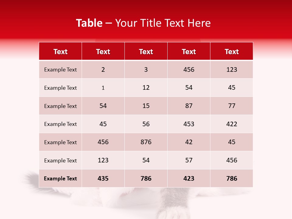 A Cat Wearing A Santa Hat With Green Eyes PowerPoint Template