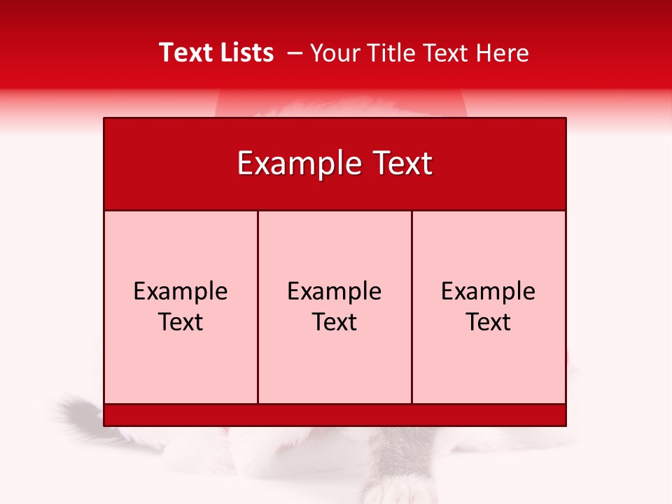 A Cat Wearing A Santa Hat With Green Eyes PowerPoint Template