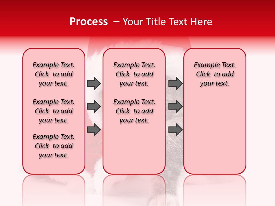 A Cat Wearing A Santa Hat With Green Eyes PowerPoint Template