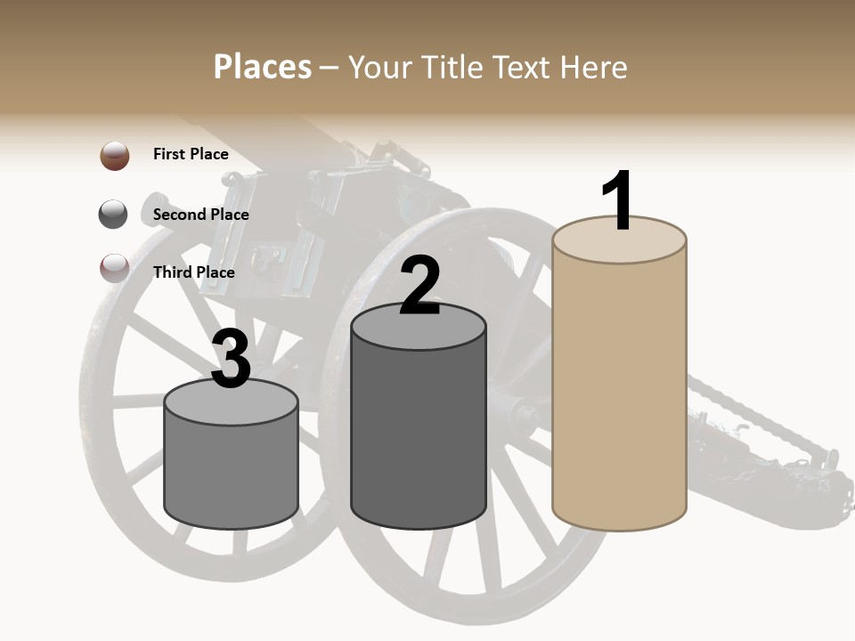 Gun Rusty Bronze PowerPoint Template