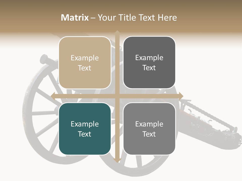 Gun Rusty Bronze PowerPoint Template