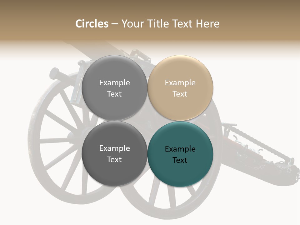 Gun Rusty Bronze PowerPoint Template