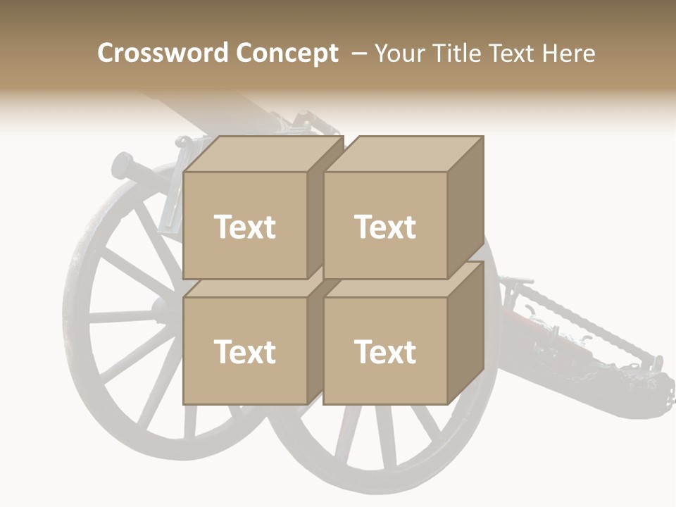 Gun Rusty Bronze PowerPoint Template