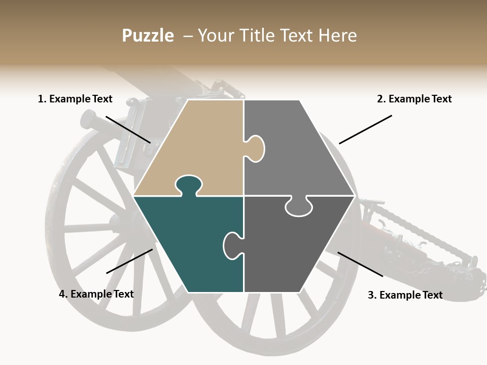 Gun Rusty Bronze PowerPoint Template