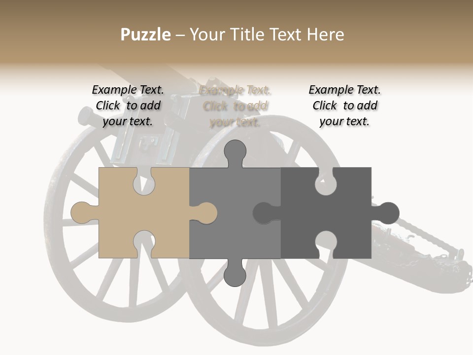 Gun Rusty Bronze PowerPoint Template