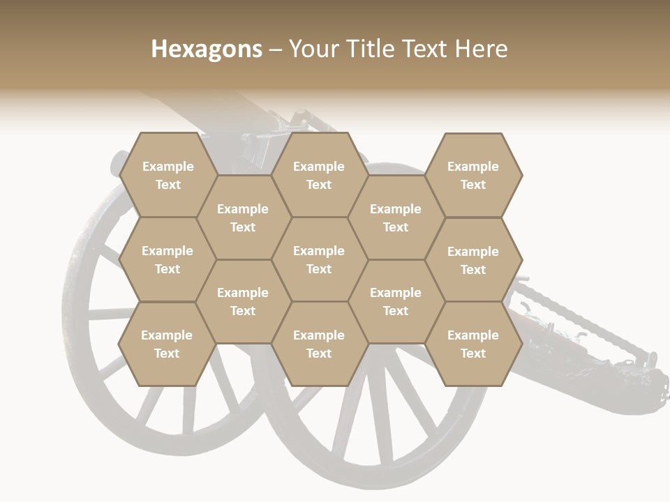 Gun Rusty Bronze PowerPoint Template