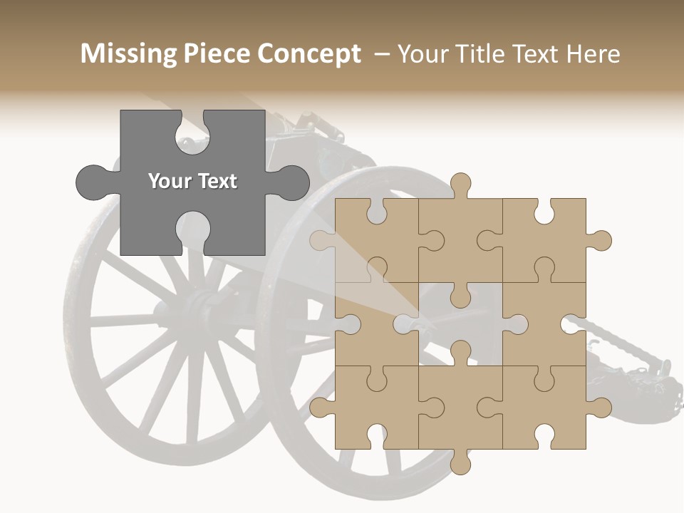 Gun Rusty Bronze PowerPoint Template