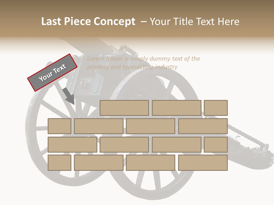 Gun Rusty Bronze PowerPoint Template