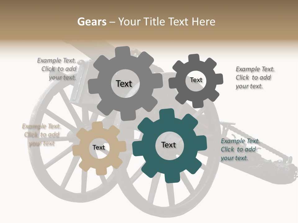 Gun Rusty Bronze PowerPoint Template