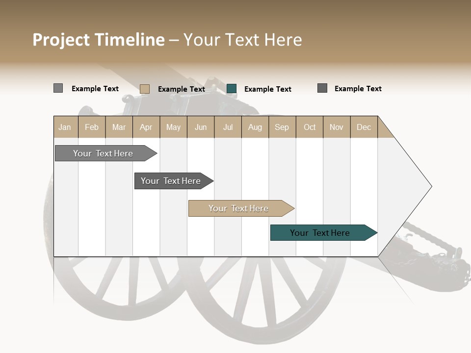 Gun Rusty Bronze PowerPoint Template