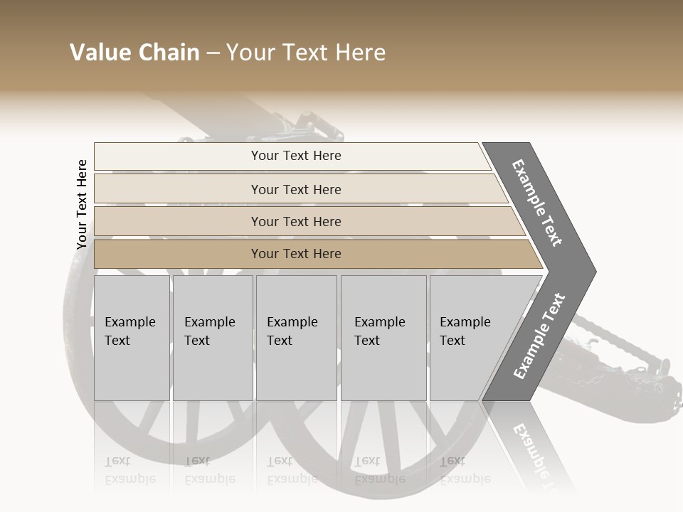 Gun Rusty Bronze PowerPoint Template