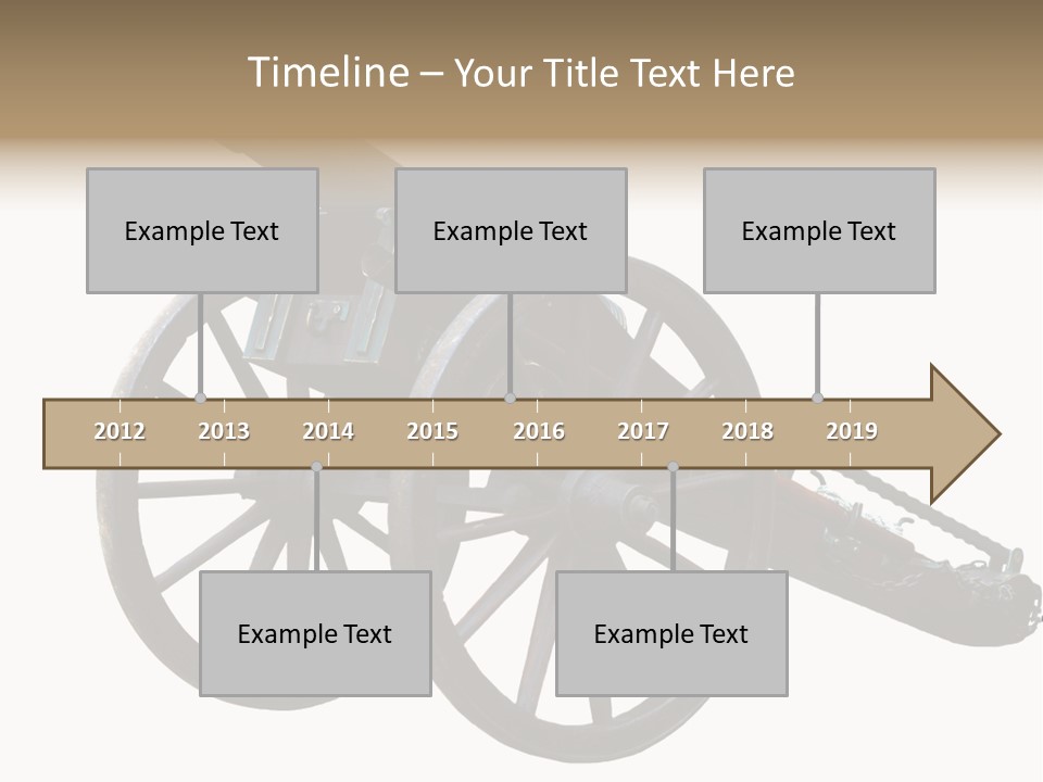 Gun Rusty Bronze PowerPoint Template