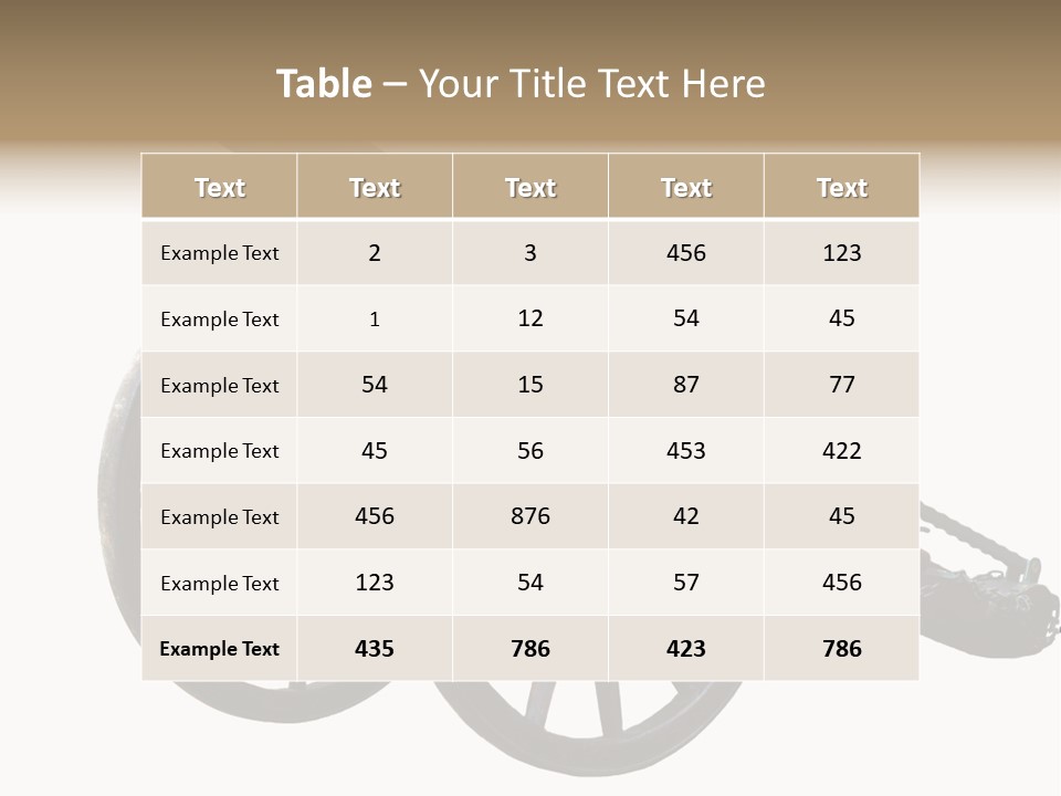 Gun Rusty Bronze PowerPoint Template