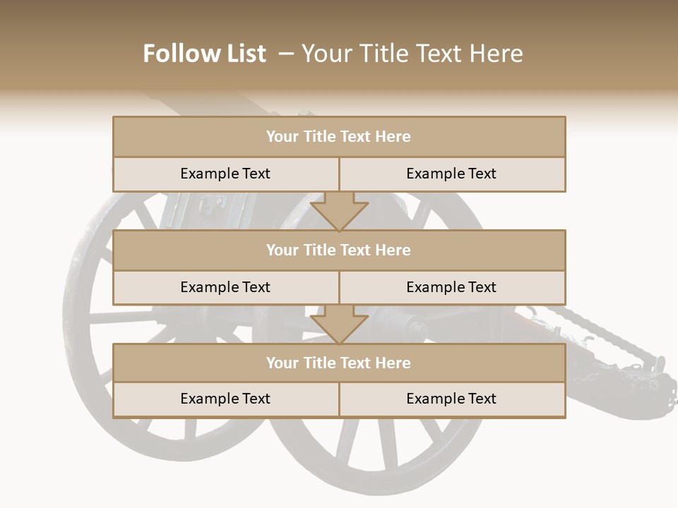 Gun Rusty Bronze PowerPoint Template