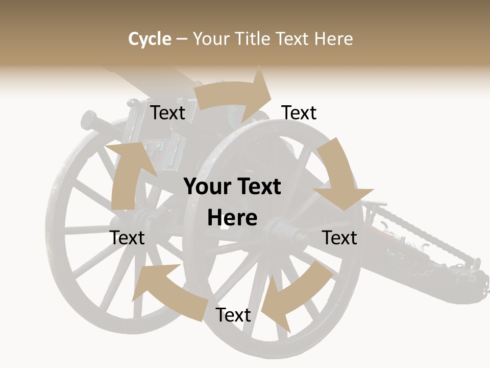 Gun Rusty Bronze PowerPoint Template