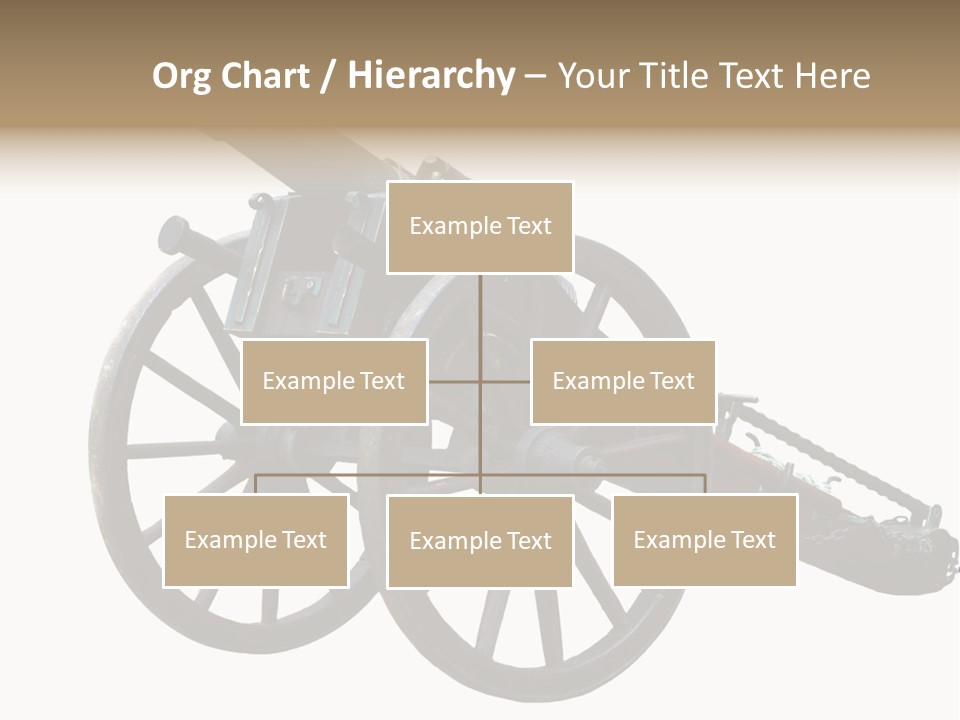 Gun Rusty Bronze PowerPoint Template