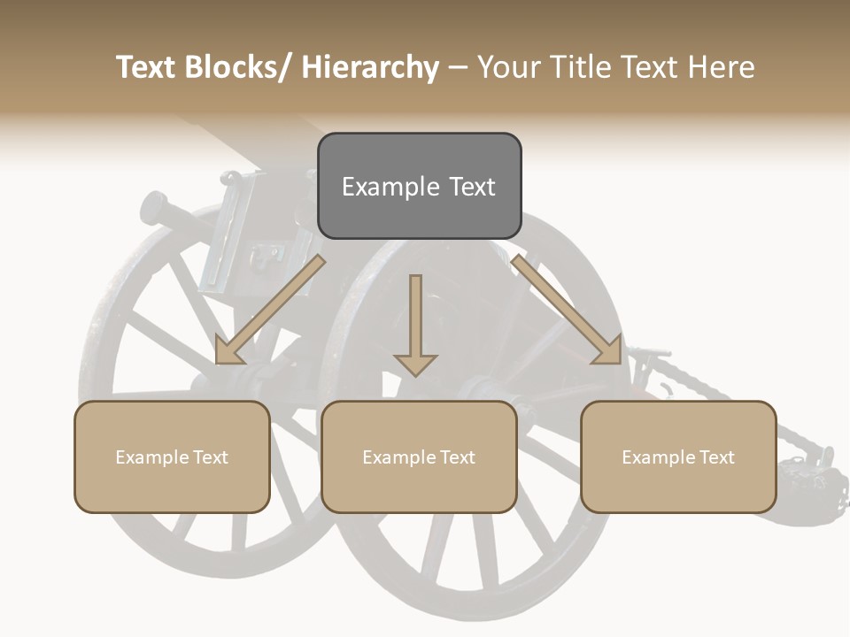 Gun Rusty Bronze PowerPoint Template