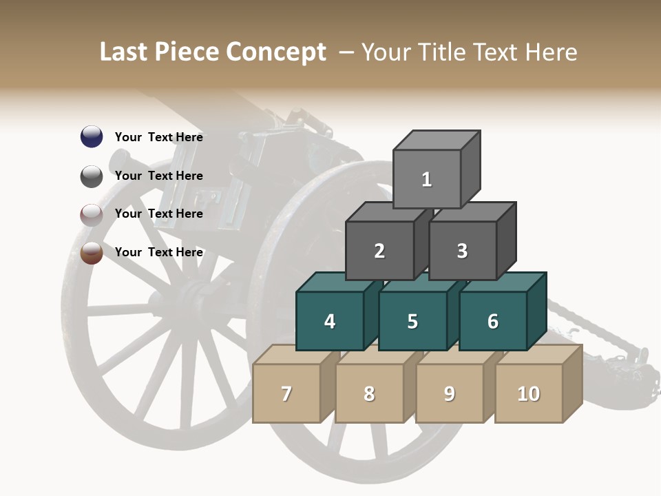 Gun Rusty Bronze PowerPoint Template