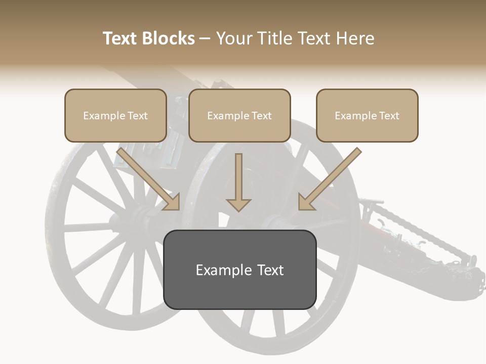 Gun Rusty Bronze PowerPoint Template