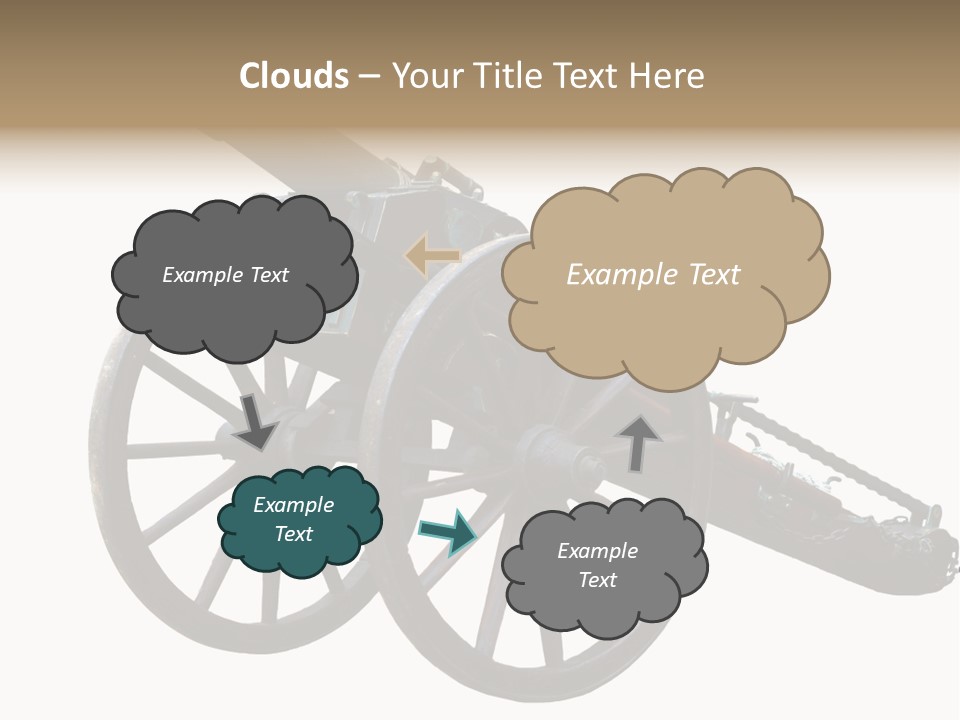 Gun Rusty Bronze PowerPoint Template