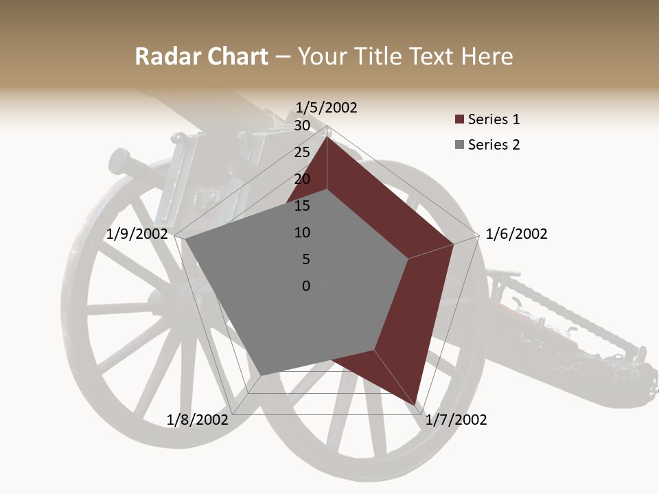 Gun Rusty Bronze PowerPoint Template