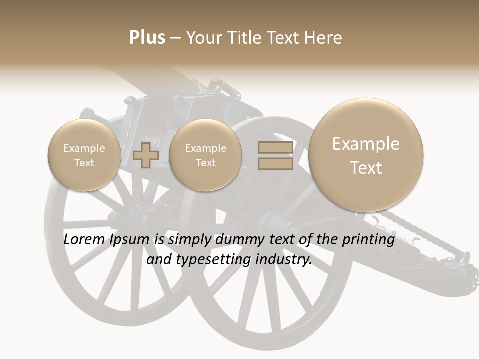 Gun Rusty Bronze PowerPoint Template