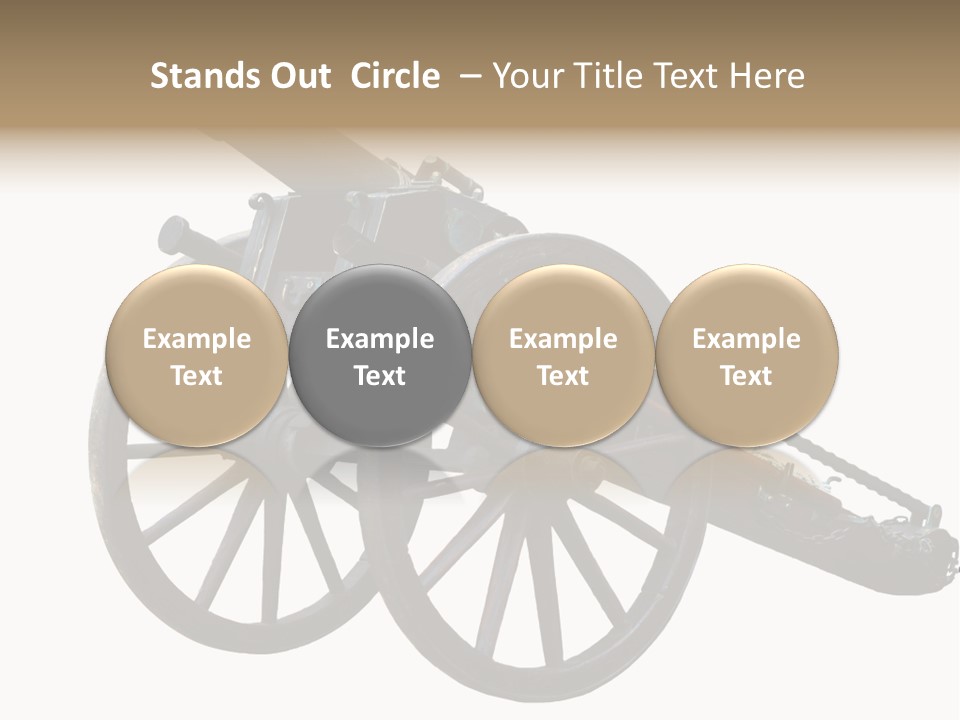 Gun Rusty Bronze PowerPoint Template