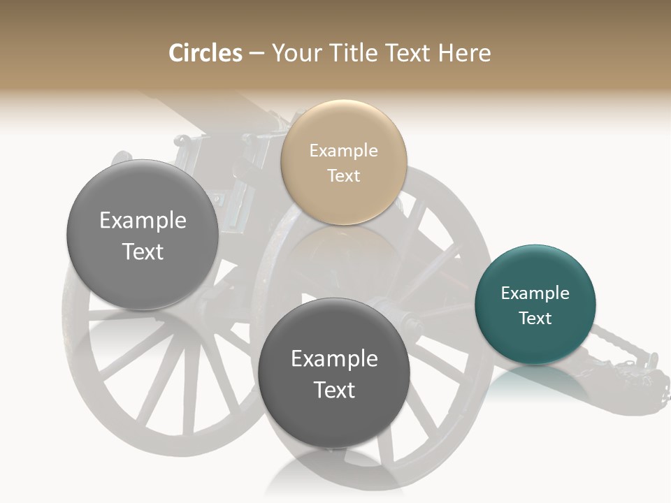 Gun Rusty Bronze PowerPoint Template