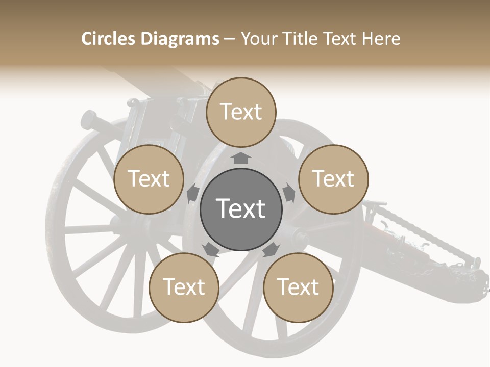 Gun Rusty Bronze PowerPoint Template